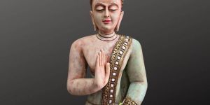 Wood Buddha Statue For Home Decor 2ft