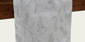 Embroidered Linen Gauze 6 Seater Table Runner