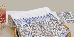 White Coffee Paisley Cotton Honeycomb Towel
