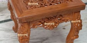 Wooden Carved Bed Side Table