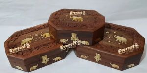 Wooden Carved Jewelry Box