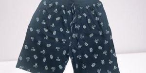 Mens Printed Cotton Shorts