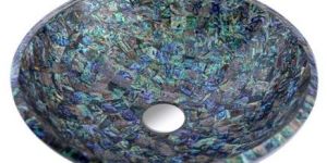 ceramic marble abalone basin