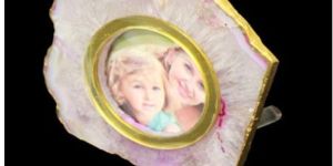 Pink Agate Mini Photo Frame