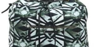 Drawstring Custom Printed Spacious Leather Backpack