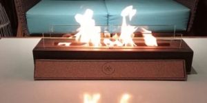 Allforge Safety Glass Table Top Fire Place