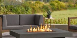 Bio Ethanol Concrete Cement Tabletop Fire Pit