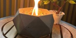 Hexgate Calm Concrete Indoor Fireplace