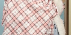 blush woolen shawl