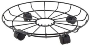 Garden Deco 17 Inch Pot Stand with Wheels