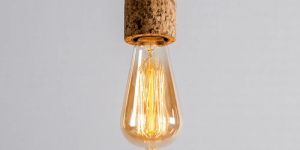 Cork Bulb Holder (Dark)