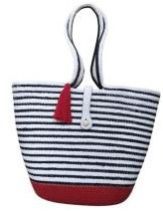Red Designer Cotton Rope Tote Bag