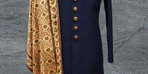 Navy Blue Mens Sherwani