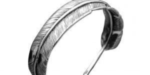 Sterling Silver Leaf Cuff For Men And Women