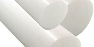 White 40mm Delrin Rods, 3000 Mm