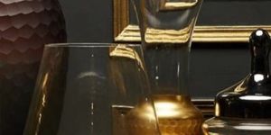 Vase with Hammered Golden Base, Small