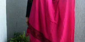 Pink Handloom Pure Wool Kullu Shawl