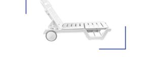 Kpt Plastic Wheels Sunlounger Lounge Chair