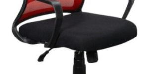 Cubicle Mesh Chair Fix Back Height Adjustable - Plastic Base