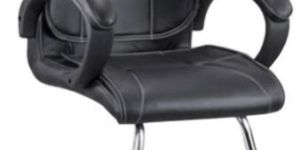 Office Visitor Chair in Stainless Steel (Mid Back)