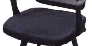 Visitor Chair - Kylin Visitor Chair in Black with Net Seat And Back