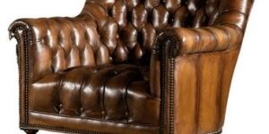 Antique Style Leather Chair