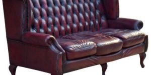 Antique Style Leather Sofa