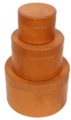 Round Leather Boxes