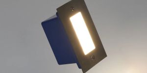 Aluminum Grey Finish Square LED Outdoor Foot Light