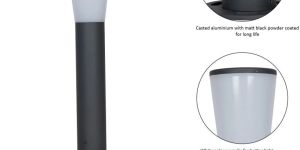 Light In Black Bollard Outdoor Garden Park Driveway Light