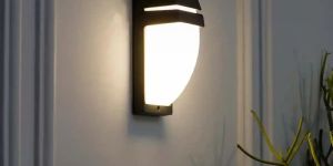 Pozza Grey Outdoor LED Wall Light