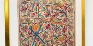 Tota Paakhi- Kantha Embroidered Wall Hanging