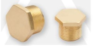 Brass Hex Stop Plug