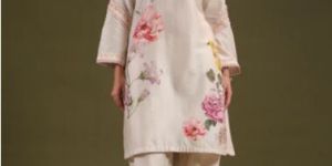 Noor Ivory Short Kurti Set