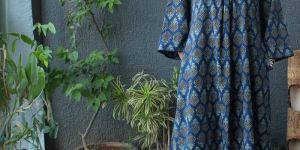 Megha Ajrakh Kurta WITH Bell Sleeves