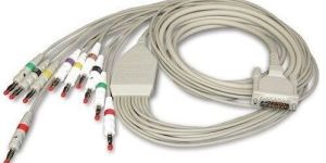 10 lead 4mm 15 pin banana type ecg cable