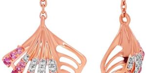 Dainty Elegance Ginkgo Diamond Earrings