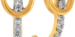 Sleek Radiance Diamond Hoop Earrings