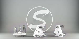 3 Pin 6 AMP Plug Insert White Solid Crimping