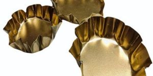 Gold Color Round Iron Candle Wax Holder