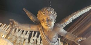 Fiber Glass Angel Ceiling Hanging Lamp