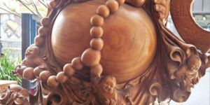 Fiber Glass Laughing Buddha Sculpture