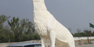 Hand Carved Marble Deer Sculpture