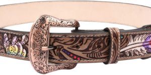 Handtooled Leather Belt
