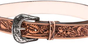 Men Western Leather Belt