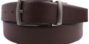 Mens Black Reversible Leather Belt