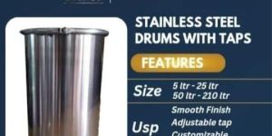 Stainless Steel Oil Tap Drum