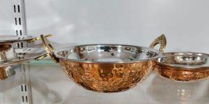Steel Copper Kadai