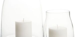Transparent Glass Candle Holder Jar
