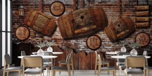 Non Woven Wallpapers For Restaurant